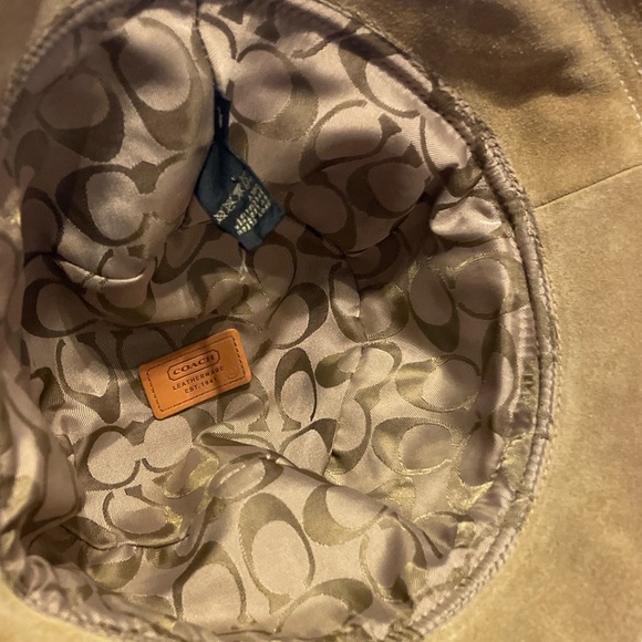 Coach Suede Bucket Hat with Leather Band - Picture 6 of 9